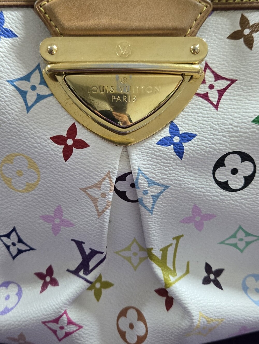 Louis Vuitton Murakami Ursula Multicolor Monogram White Canvas Tote - Picture 11 of 16